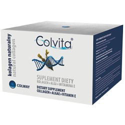 COLVITA 120szt kolagen biologicznie aktywny, o budowie łańcuchów aminokwasowych identyczny jak u człowieka.